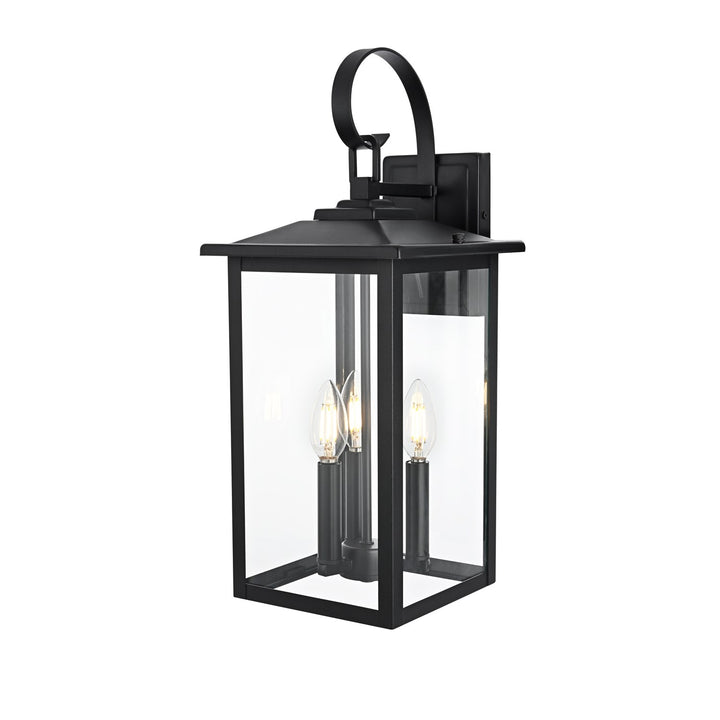 9 Inch Outdoor Wall Sconce in Black