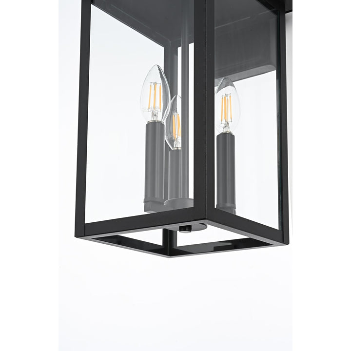 9 Inch Outdoor Wall Sconce in Black