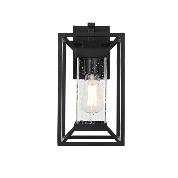 7 Inch Outdoor Wall Sconce in Black by Elegant Lighting