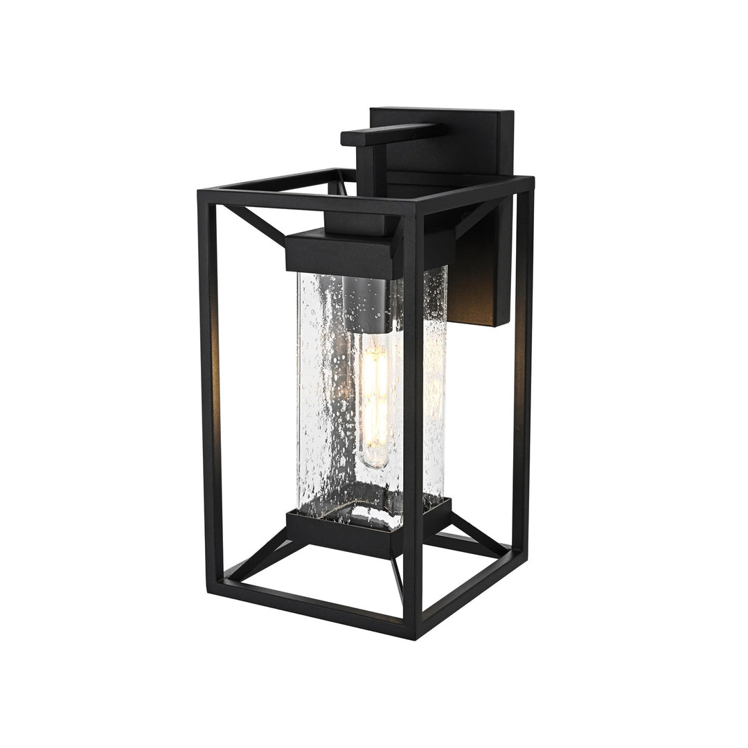 7 Inch Outdoor Wall Sconce in Black
