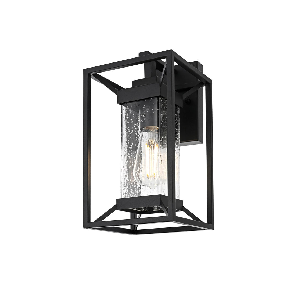7 Inch Outdoor Wall Sconce in Black