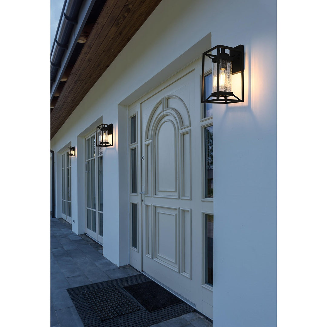 7 Inch Outdoor Wall Sconce in Black