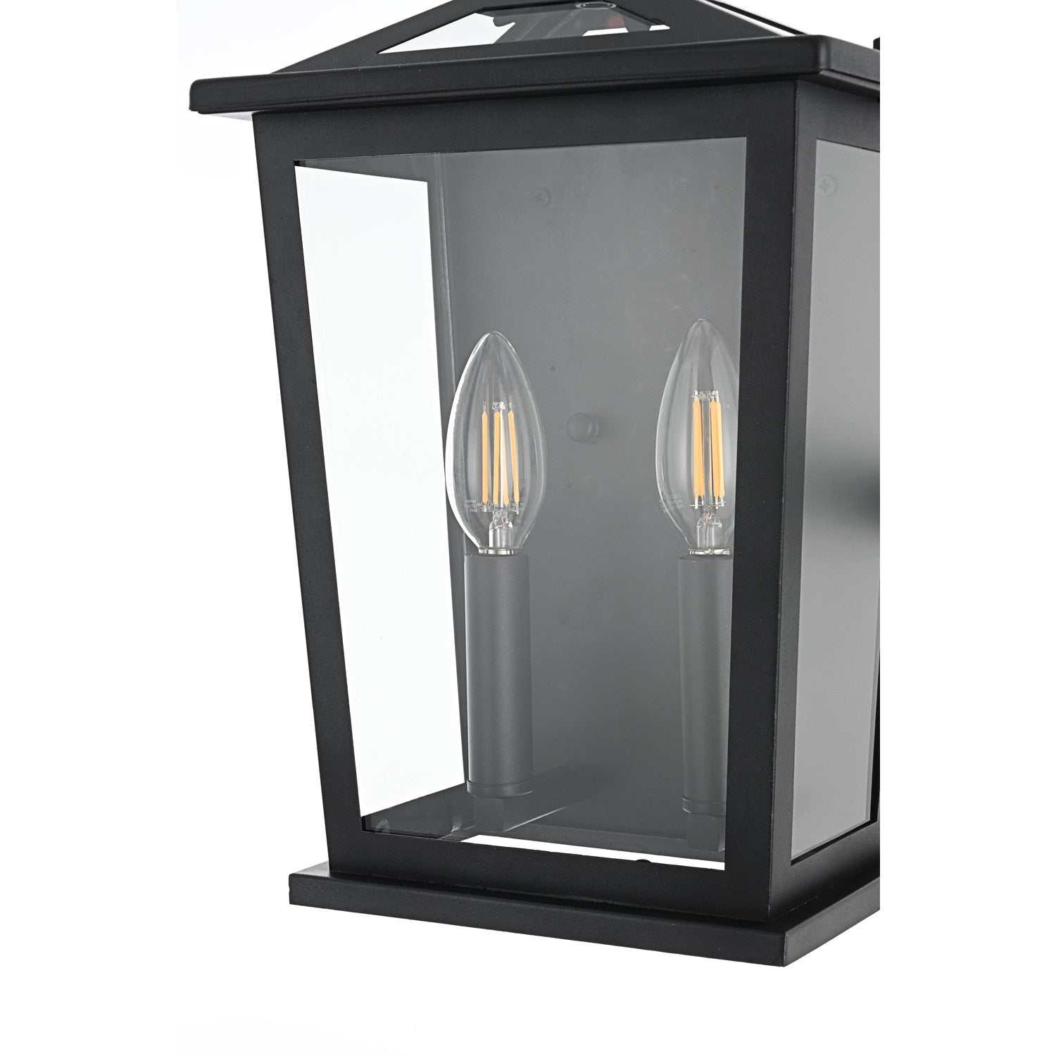 8.5 Inch Outdoor Wall Sconce in Black