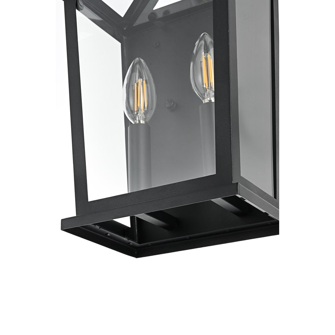 8.5 Inch Outdoor Wall Sconce in Black