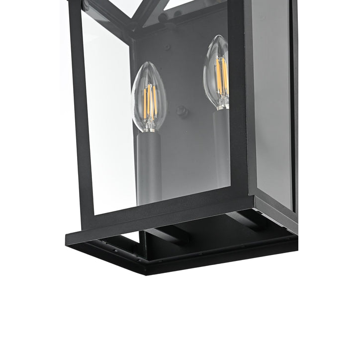 8.5 Inch Outdoor Wall Sconce in Black