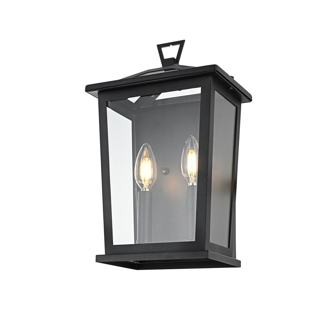8.5 Inch Outdoor Wall Sconce in Black