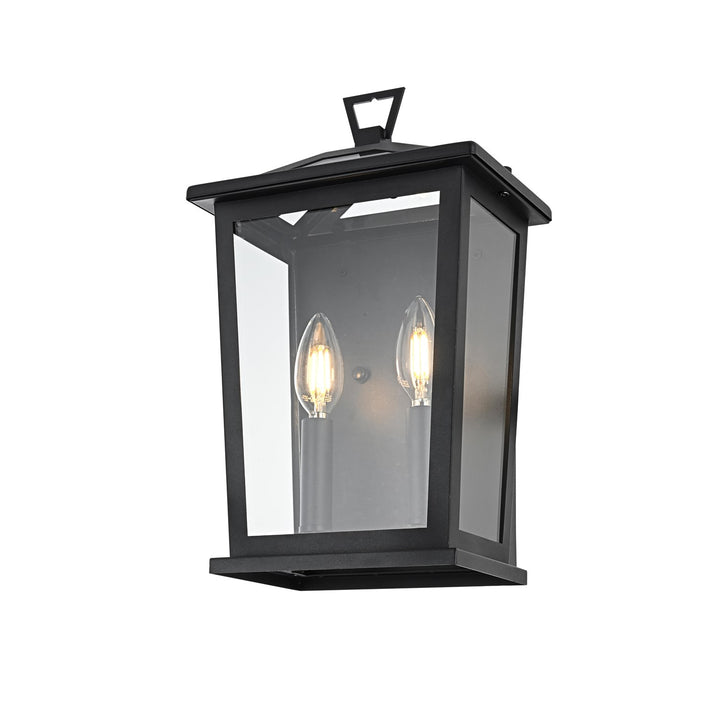 8.5 Inch Outdoor Wall Sconce in Black