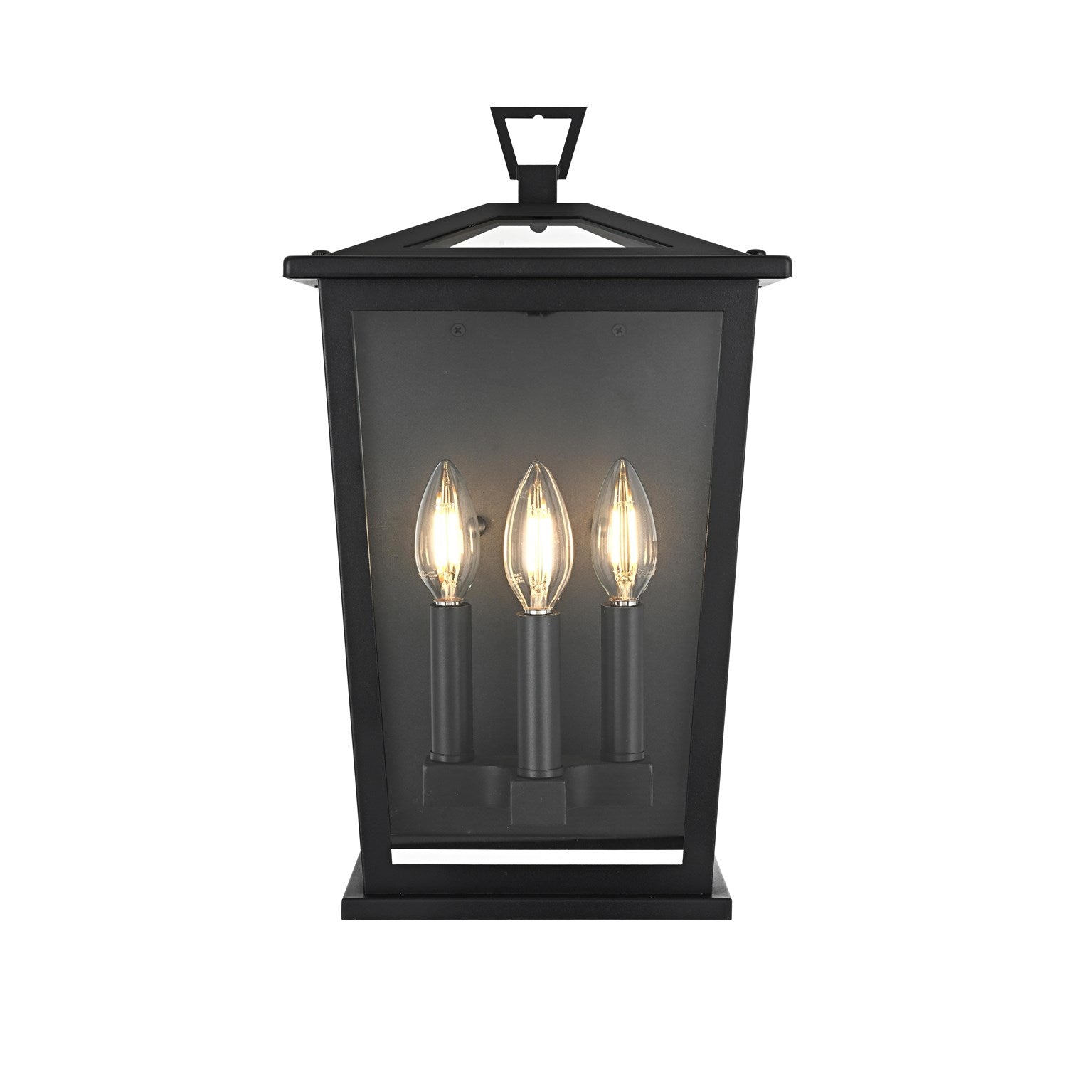 9.5 Inch Outdoor Wall Sconce in Black by Elegant Lighting