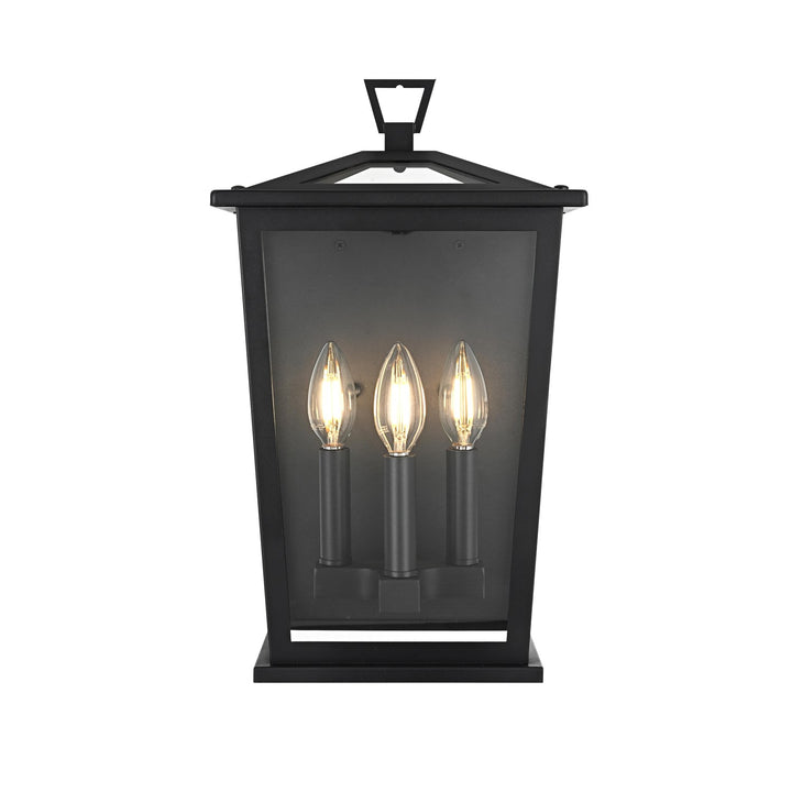 9.5 Inch Outdoor Wall Sconce in Black by Elegant Lighting