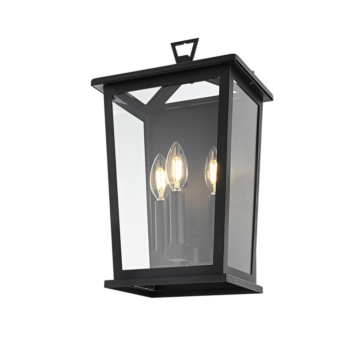 9.5 Inch Outdoor Wall Sconce in Black