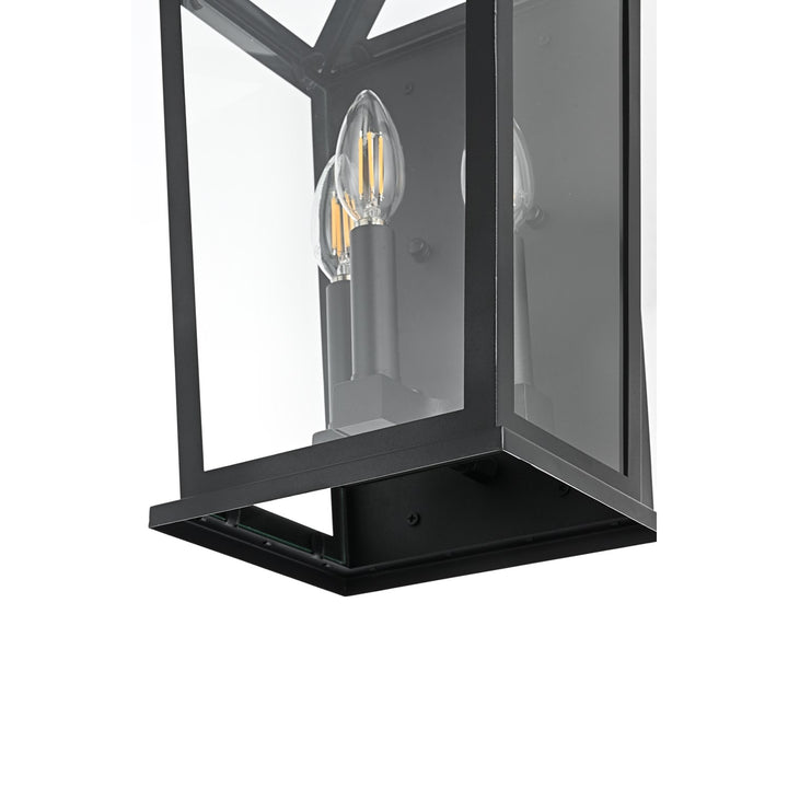 9.5 Inch Outdoor Wall Sconce in Black