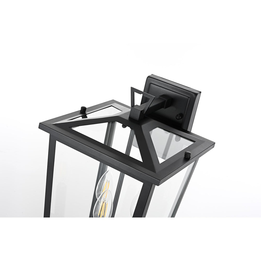 9.5 Inch Outdoor Wall Sconce in Black