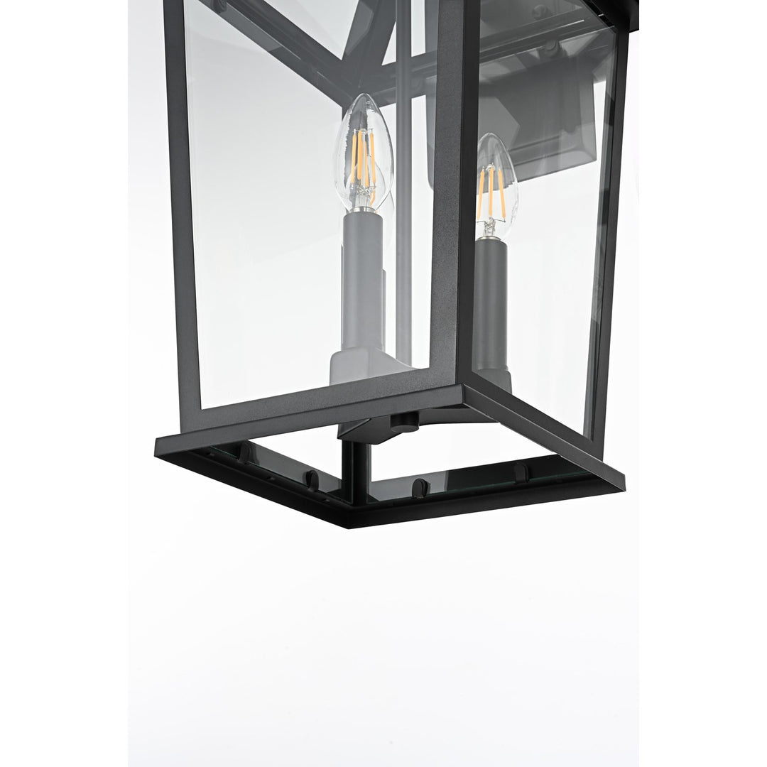 9.5 Inch Outdoor Wall Sconce in Black