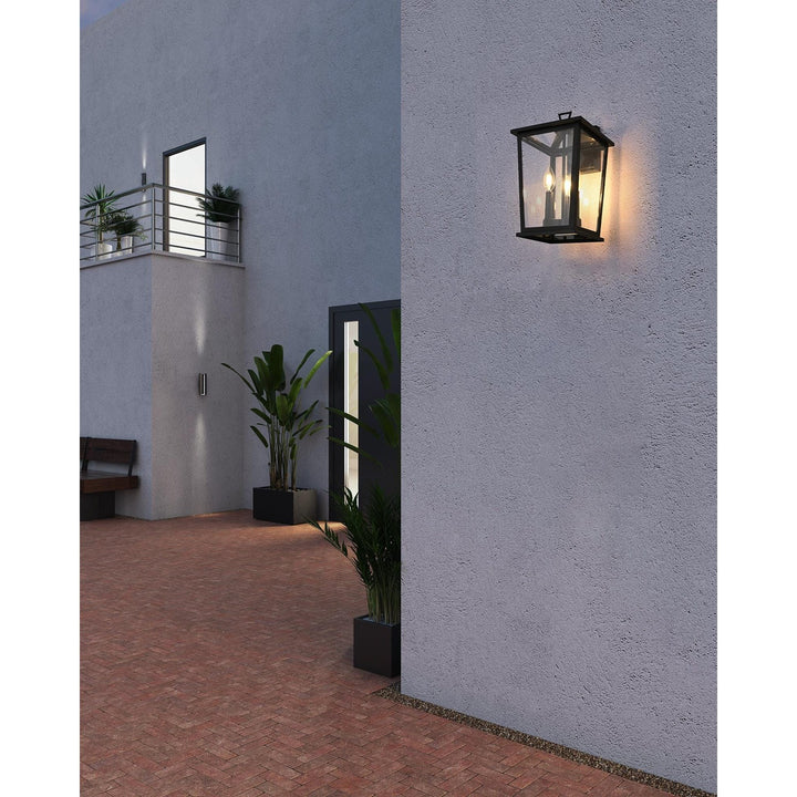 9.5 Inch Outdoor Wall Sconce in Black
