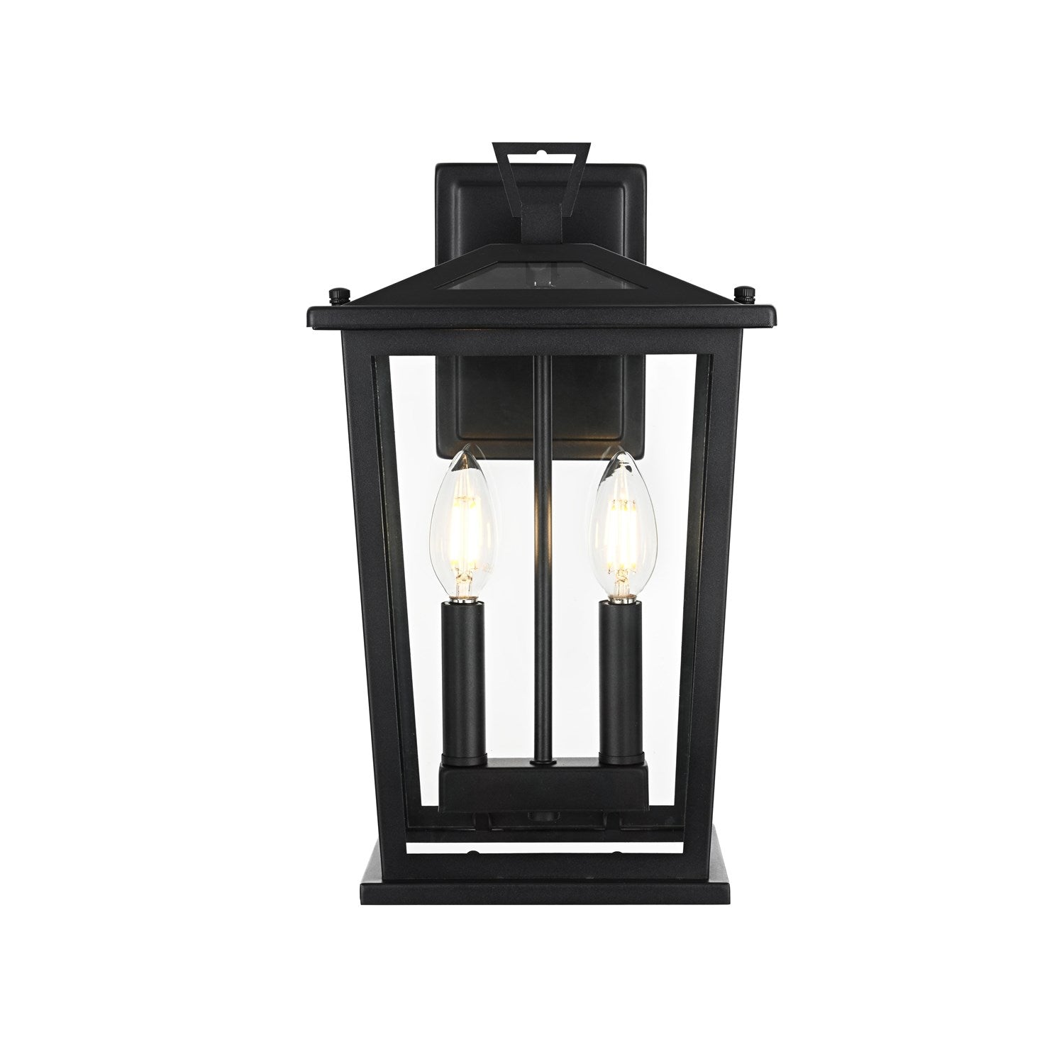 8.5 Inch Outdoor Wall Sconce in Black by Elegant Lighting