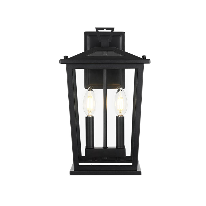 8.5 Inch Outdoor Wall Sconce in Black by Elegant Lighting
