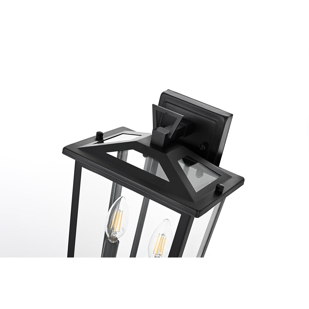 8.5 Inch Outdoor Wall Sconce in Black