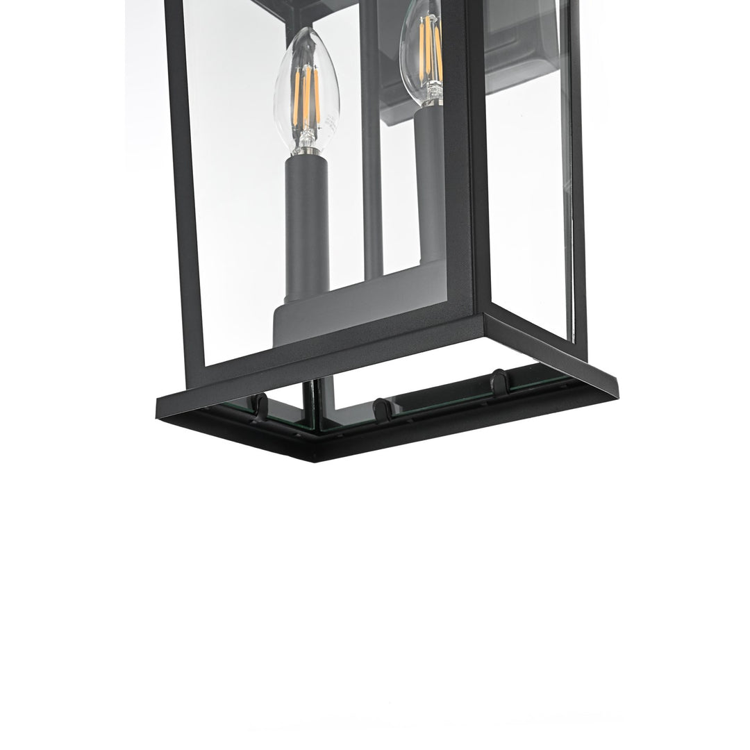 8.5 Inch Outdoor Wall Sconce in Black