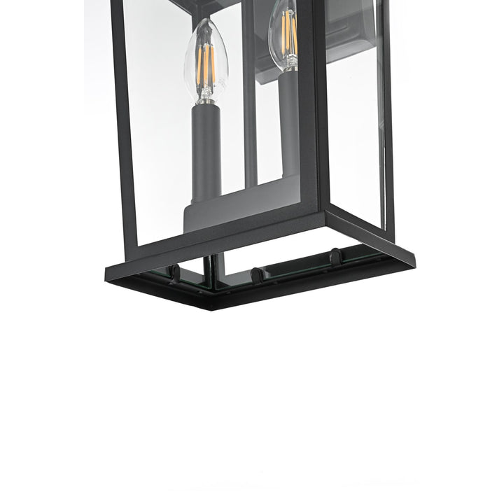8.5 Inch Outdoor Wall Sconce in Black