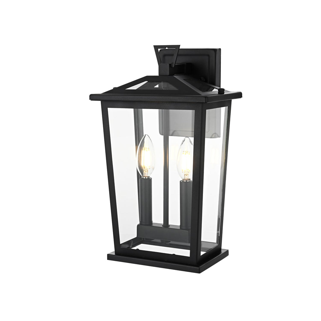 8.5 Inch Outdoor Wall Sconce in Black