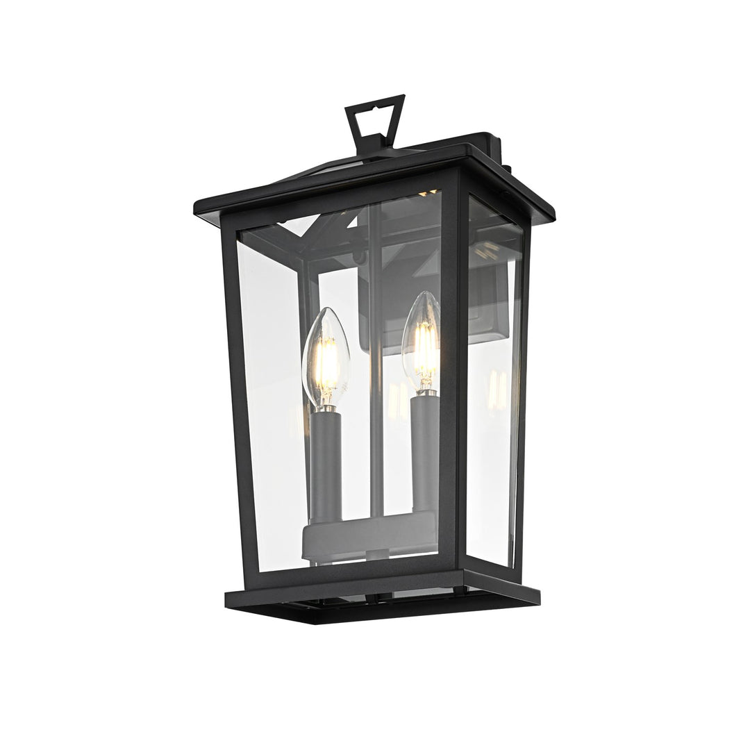 8.5 Inch Outdoor Wall Sconce in Black