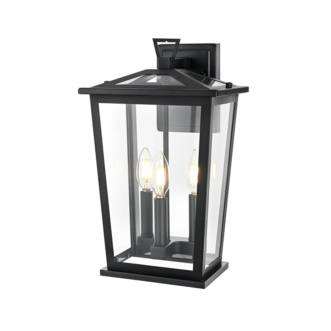 9.45 Inch Outdoor Wall Sconce in Black