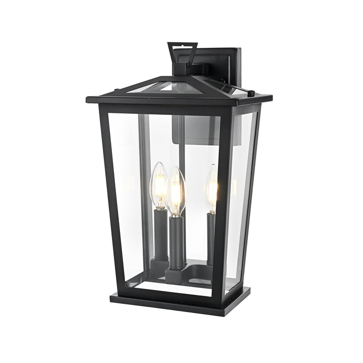 9.45 Inch Outdoor Wall Sconce in Black