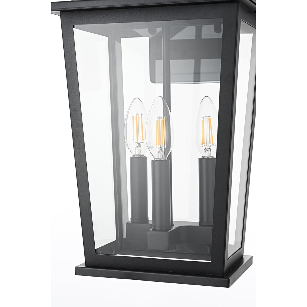 9.45 Inch Outdoor Wall Sconce in Black