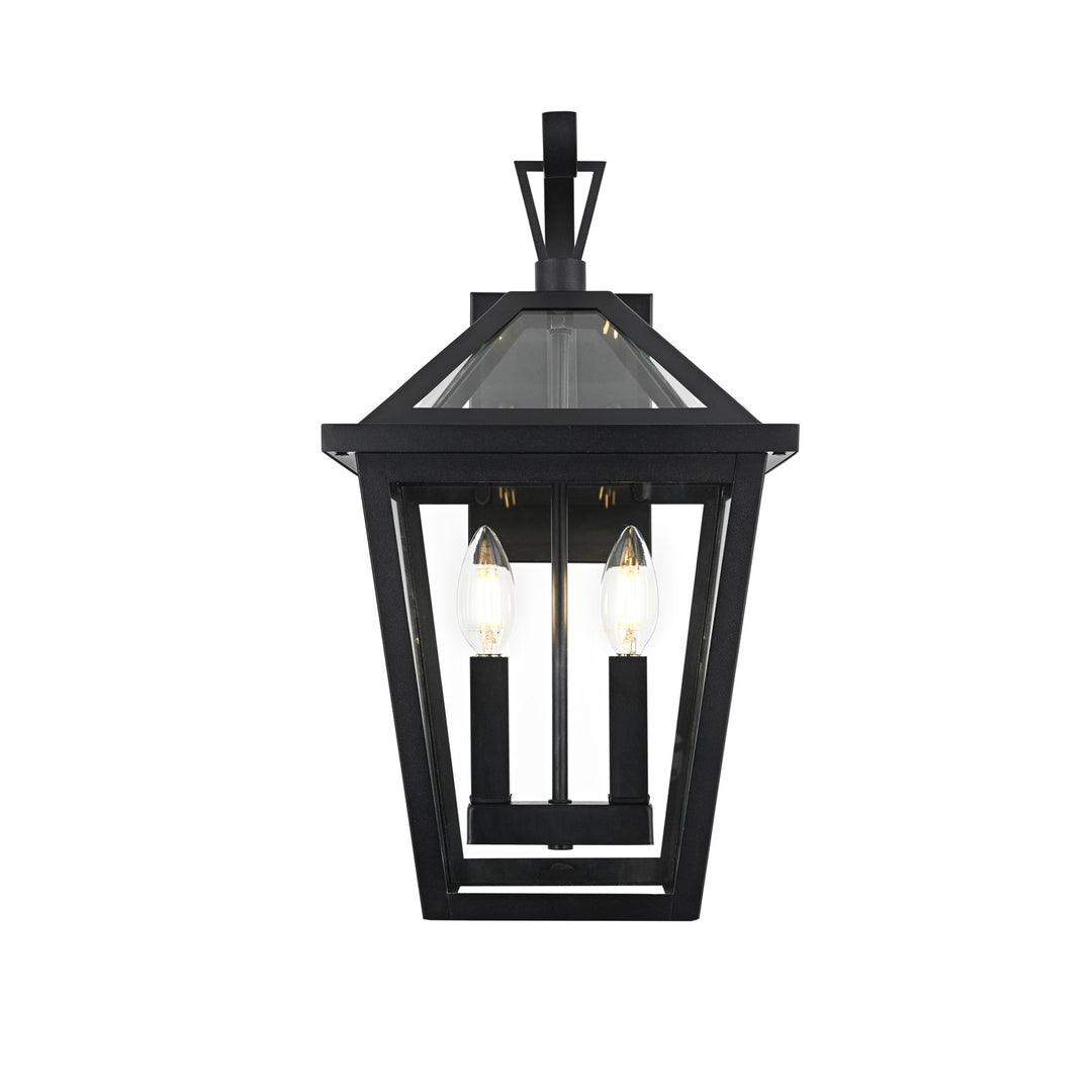 10 Inch Outdoor Wall Sconce in Black by Elegant Lighting