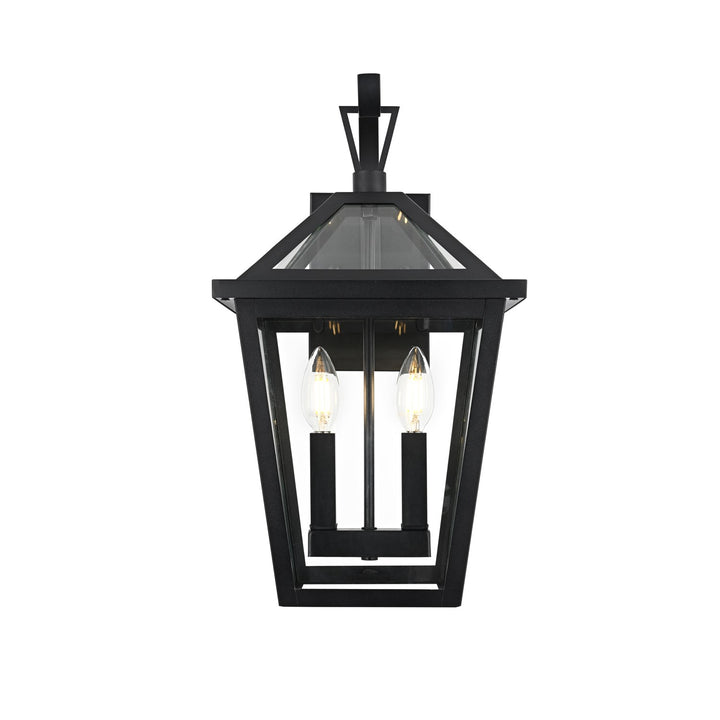 10 Inch Outdoor Wall Sconce in Black by Elegant Lighting