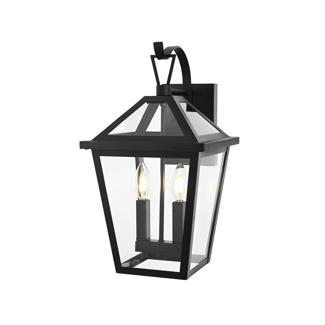 10 Inch Outdoor Wall Sconce in Black