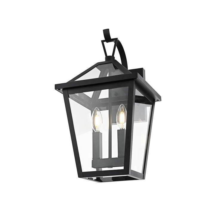 10 Inch Outdoor Wall Sconce in Black