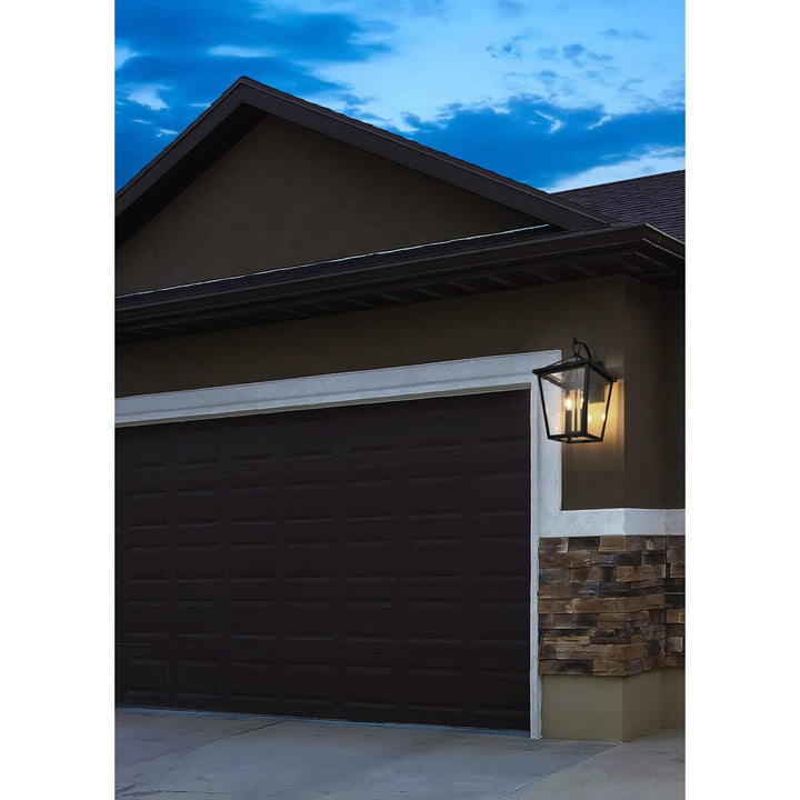 10 Inch Outdoor Wall Sconce in Black