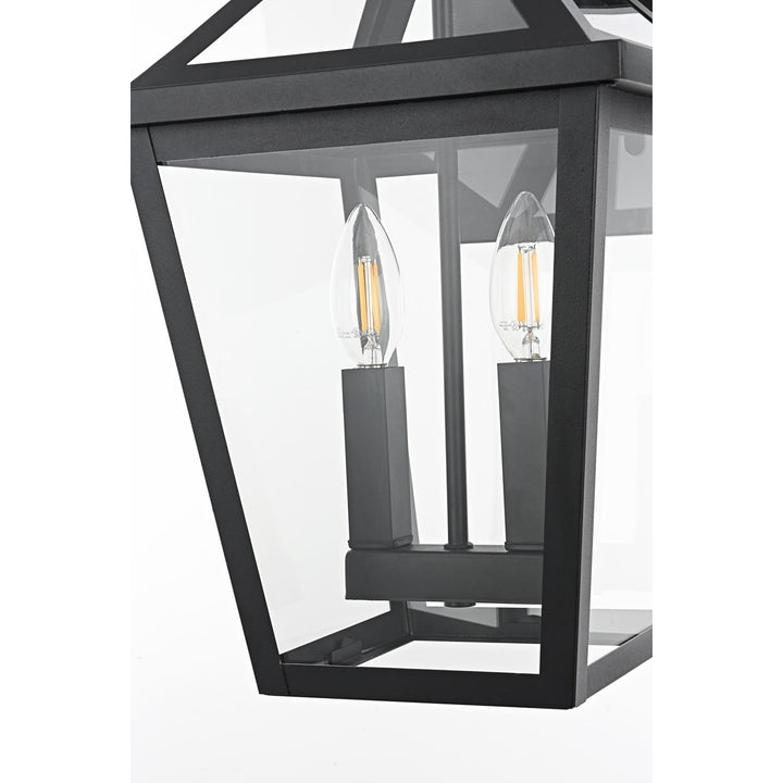 10 Inch Outdoor Wall Sconce in Black