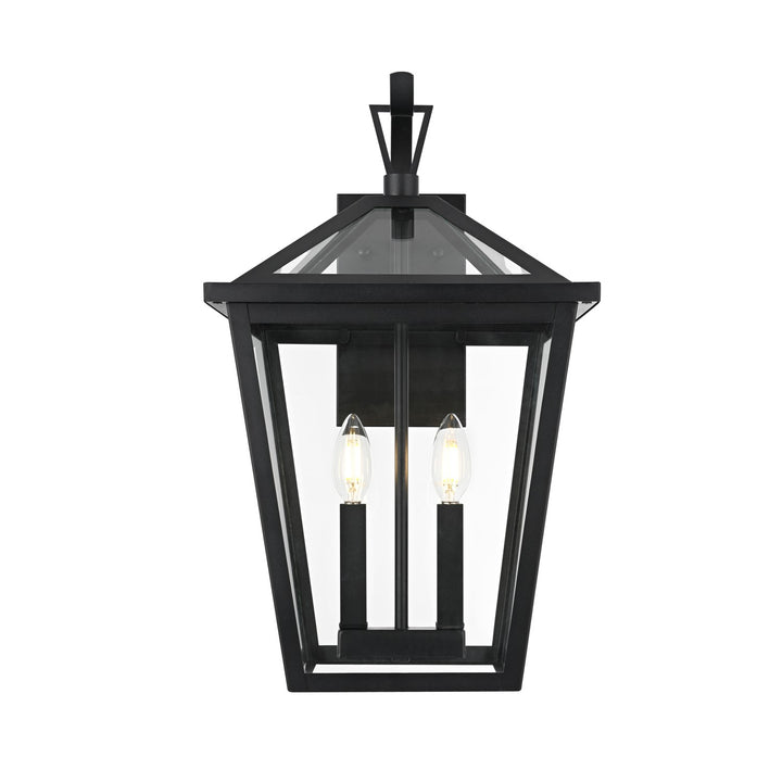 12 Inch Outdoor Wall Sconce in Black by Elegant Lighting