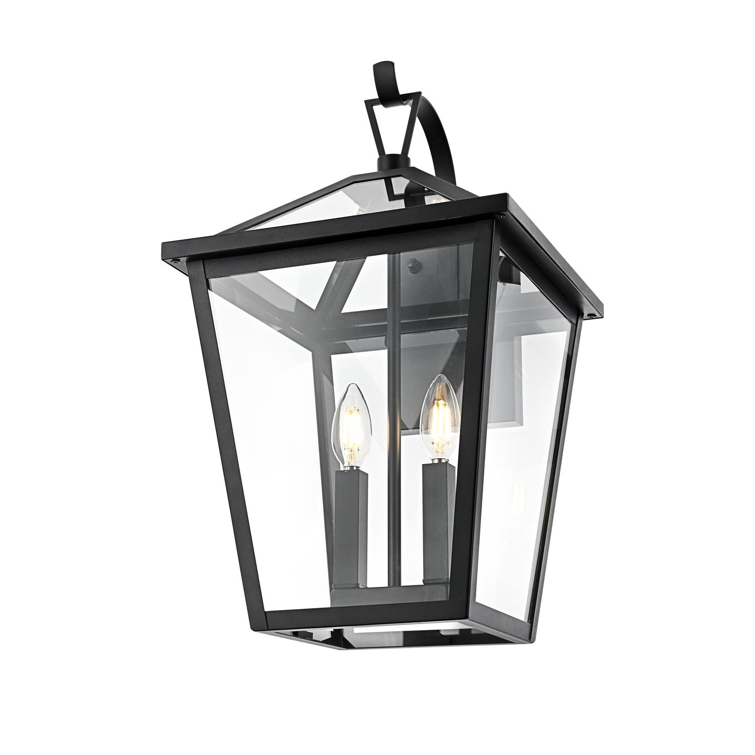 12 Inch Outdoor Wall Sconce in Black