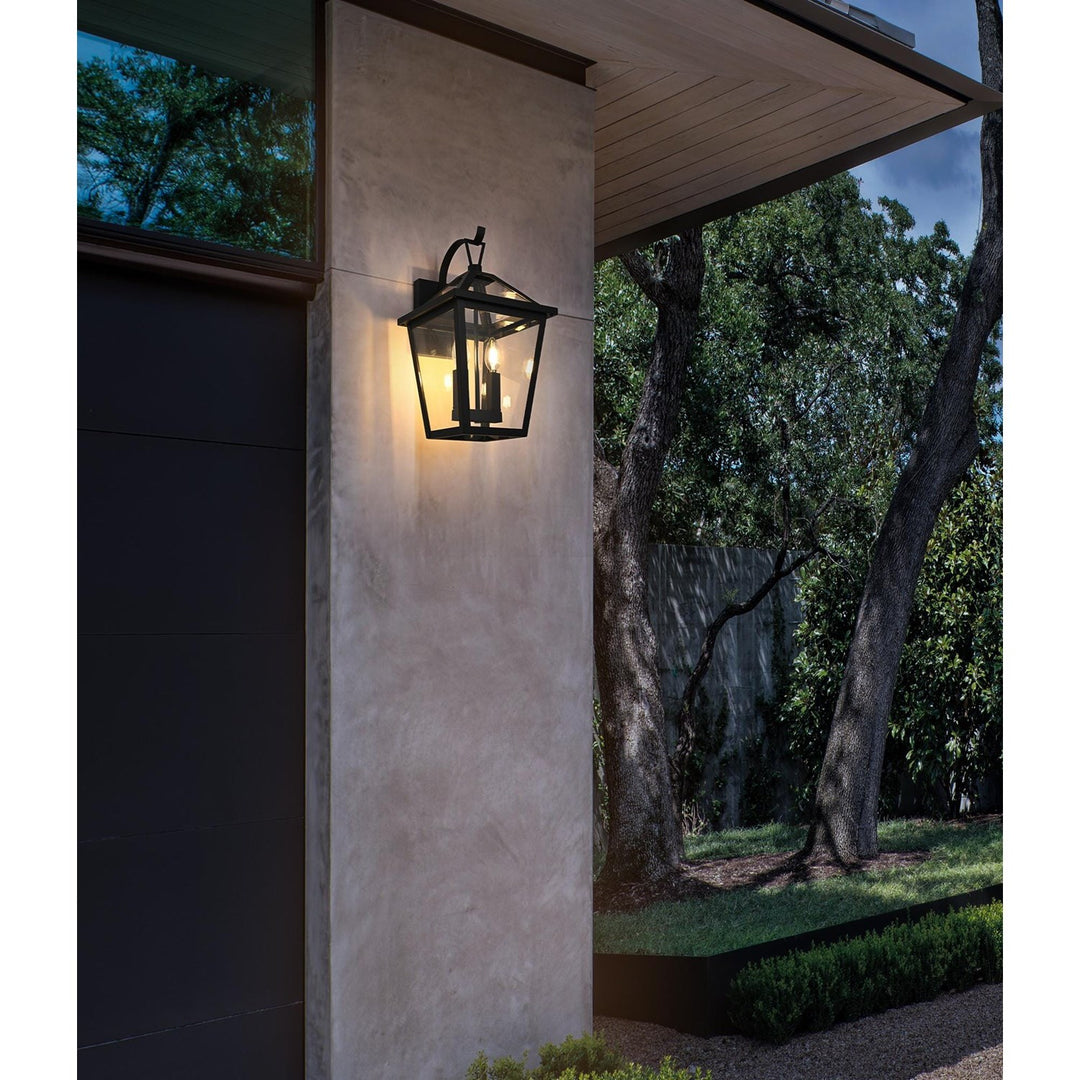 12 Inch Outdoor Wall Sconce in Black