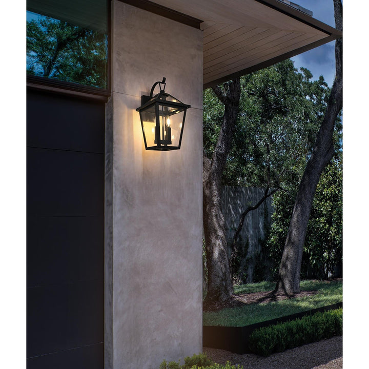 12 Inch Outdoor Wall Sconce in Black
