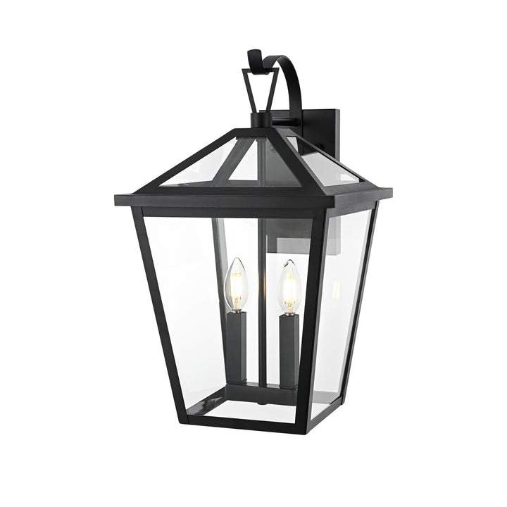 12 Inch Outdoor Wall Sconce in Black