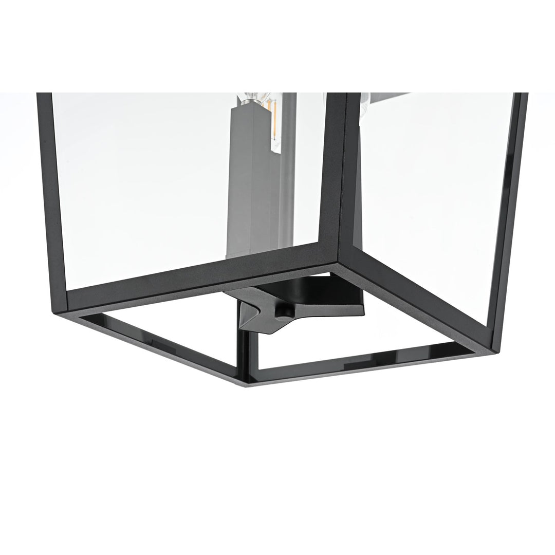 14 Inch Outdoor Wall Sconce in Black