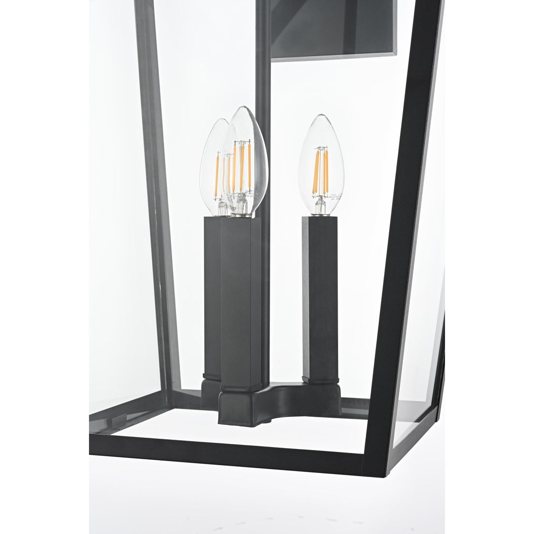 14 Inch Outdoor Wall Sconce in Black