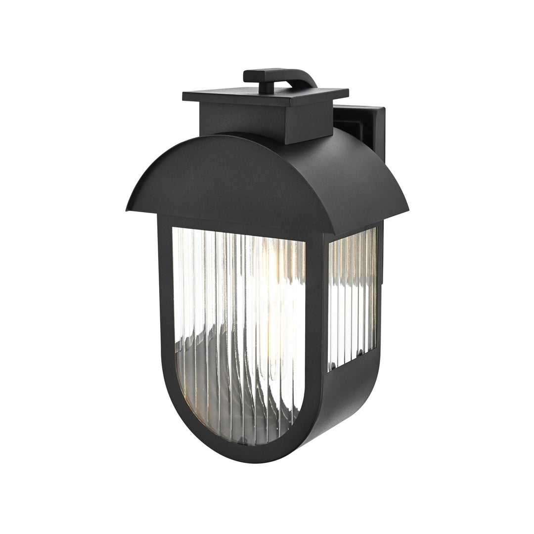 8 Inch Outdoor Wall Sconce in Black