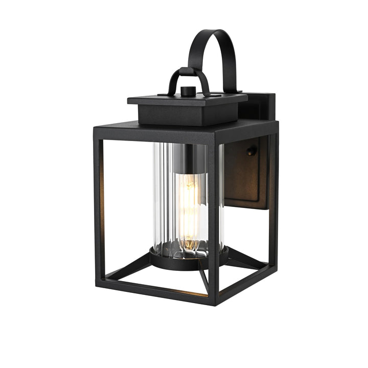 7 Inch Outdoor Wall Sconce in Black
