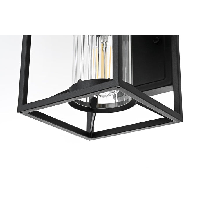7 Inch Outdoor Wall Sconce in Black