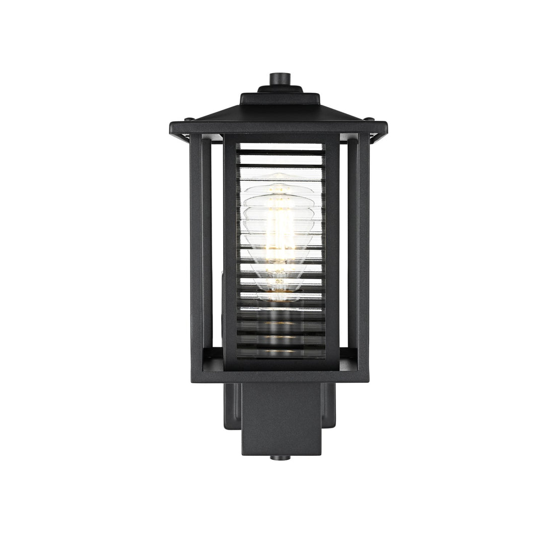 7 Inch Outdoor Wall Sconce in Black by Elegant Lighting
