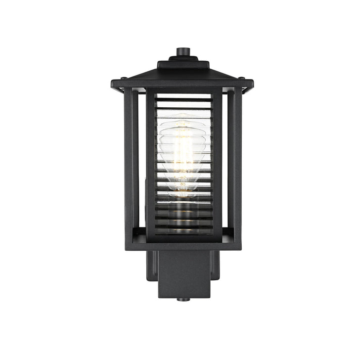 7 Inch Outdoor Wall Sconce in Black by Elegant Lighting