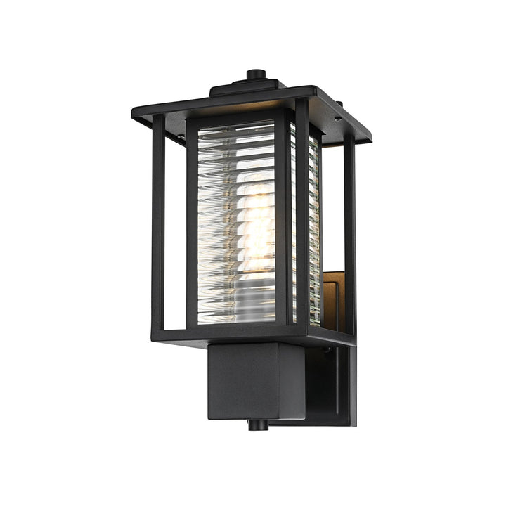 7 Inch Outdoor Wall Sconce in Black