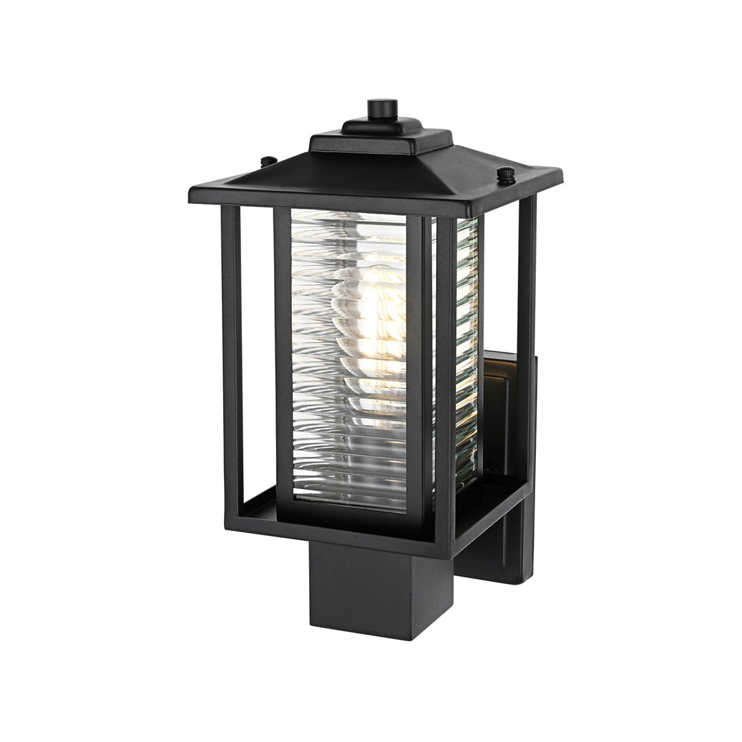 7 Inch Outdoor Wall Sconce in Black