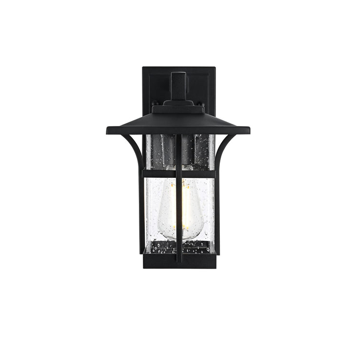 7 Inch Outdoor Wall Sconce in Black by Elegant Lighting