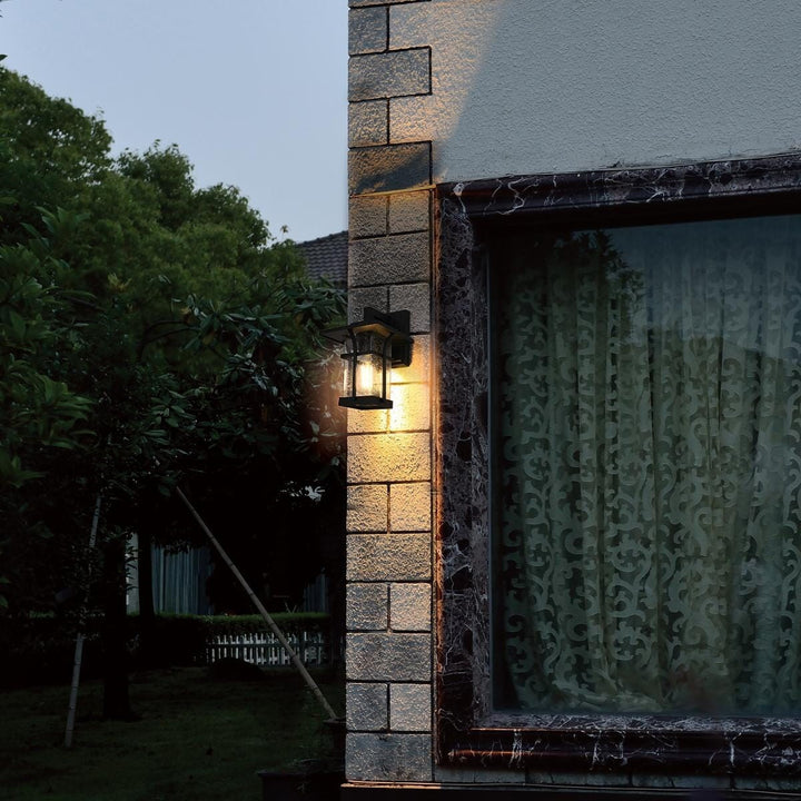 7 Inch Outdoor Wall Sconce in Black